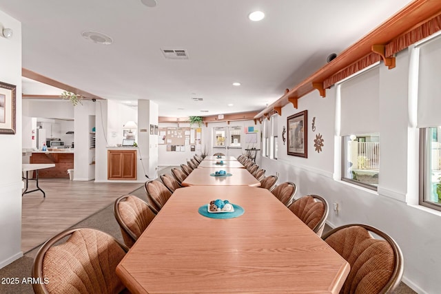 dining room featuring hardwood / wood-style floors