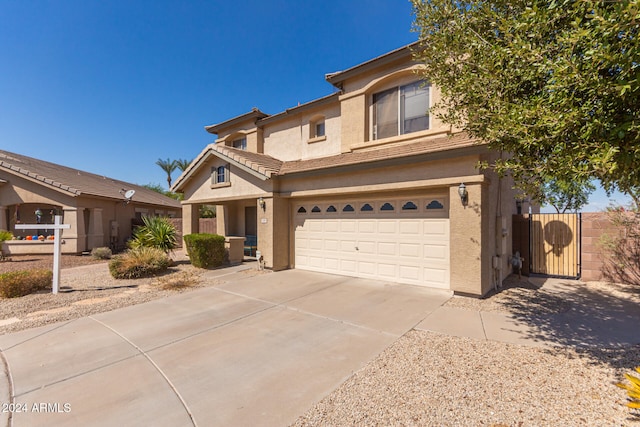 view of front of house featuring a garage