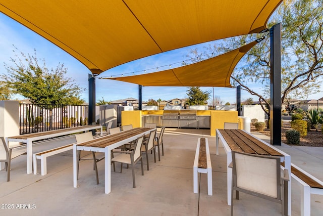 view of patio / terrace with area for grilling