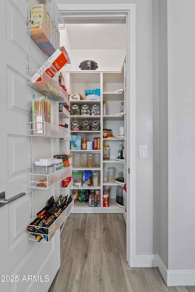 view of pantry