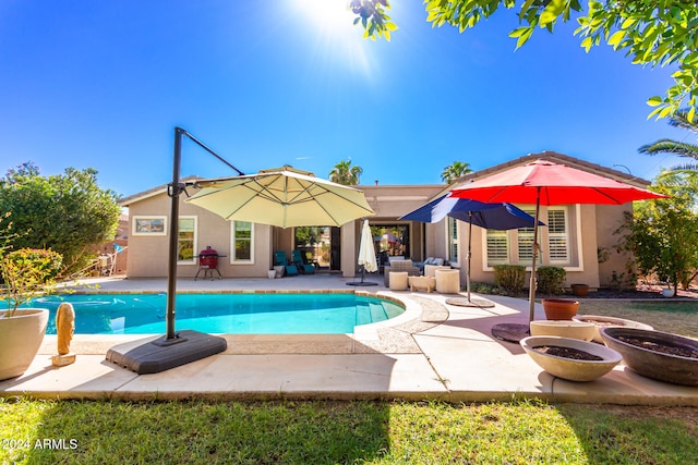 view of pool with a patio