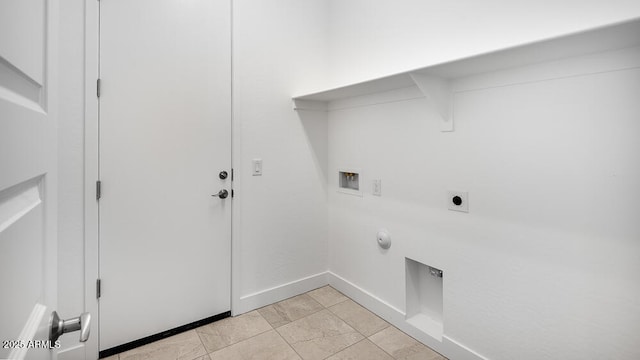 17841 W Windsor Blvd, Litchfield Park, AZ 85340 - laundry room with hookup for a washing machine, electric dryer hookup, baseboards, and gas dryer hookup