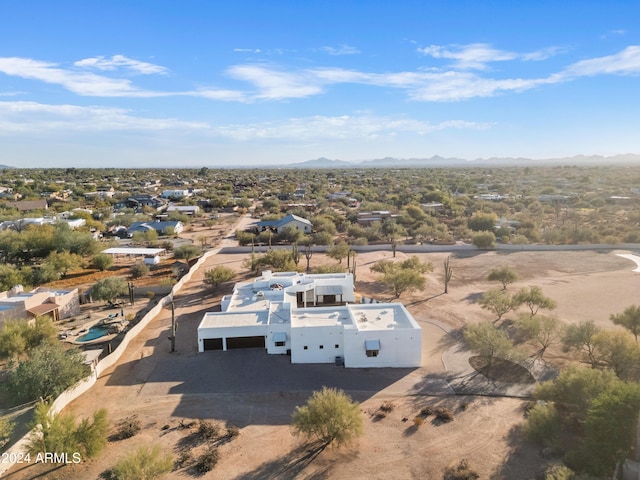 aerial view featuring a mountain view