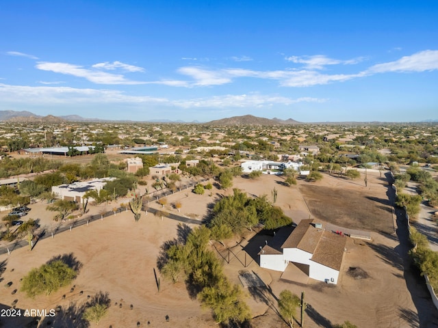 aerial view featuring a mountain view