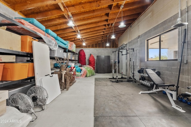 view of exercise room