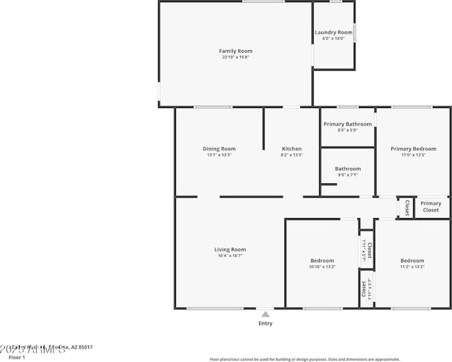 3238 W Rose Ln, Phoenix, AZ 85017 - view of home floor plan