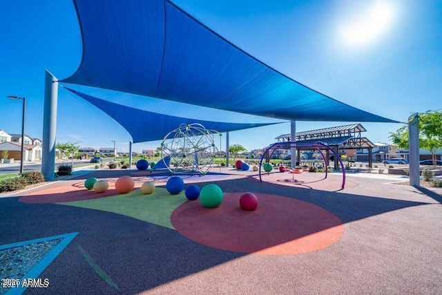 view of jungle gym