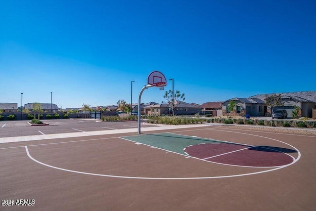 view of sport court