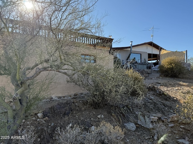 view of side of property