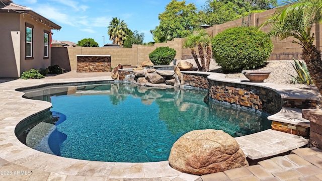 14572 W Medlock Dr, Litchfield Park, AZ 85340 - view of swimming pool featuring a fenced backyard