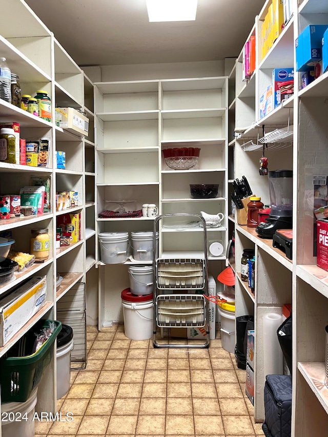 view of pantry