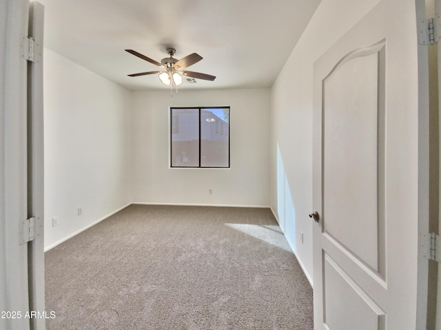 1274 W Dexter Way, San Tan Valley, AZ 85143 - unfurnished room featuring a ceiling fan, baseboards, and carpet floors