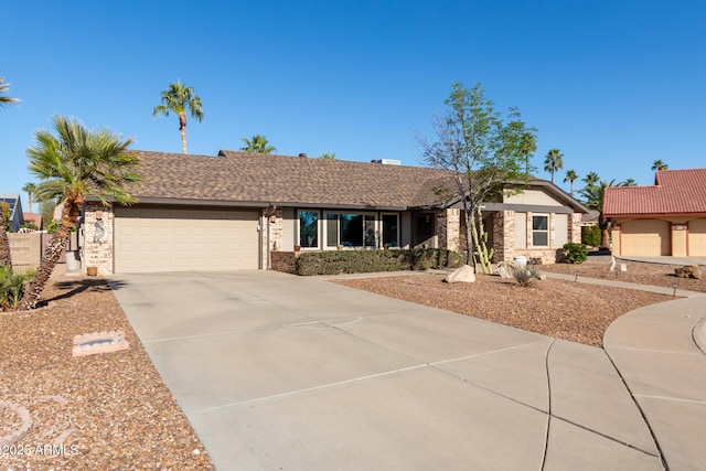 ranch-style house with a garage