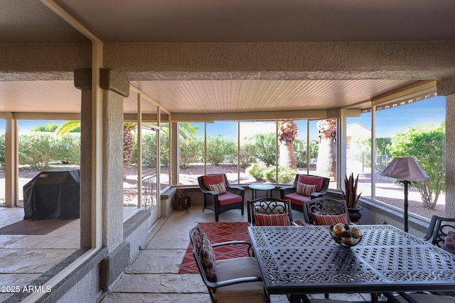 view of sunroom / solarium