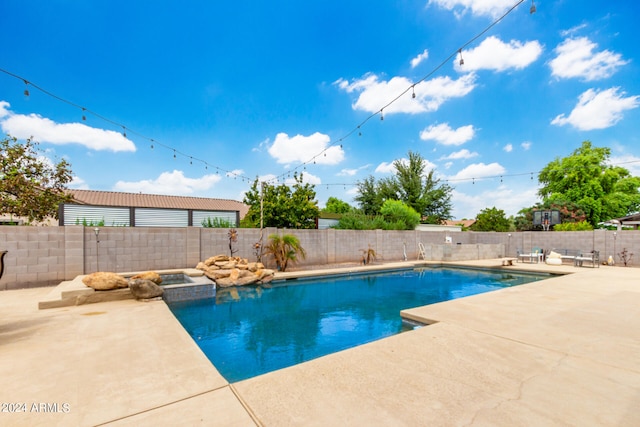 view of pool with a patio