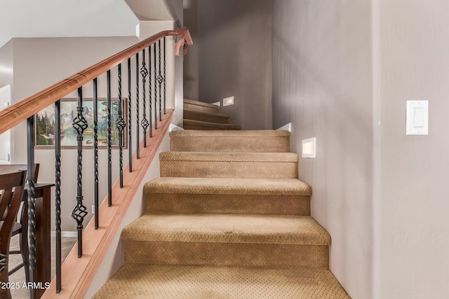 view of stairs