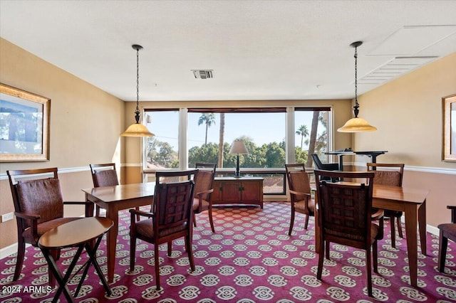 dining area with a wealth of natural light