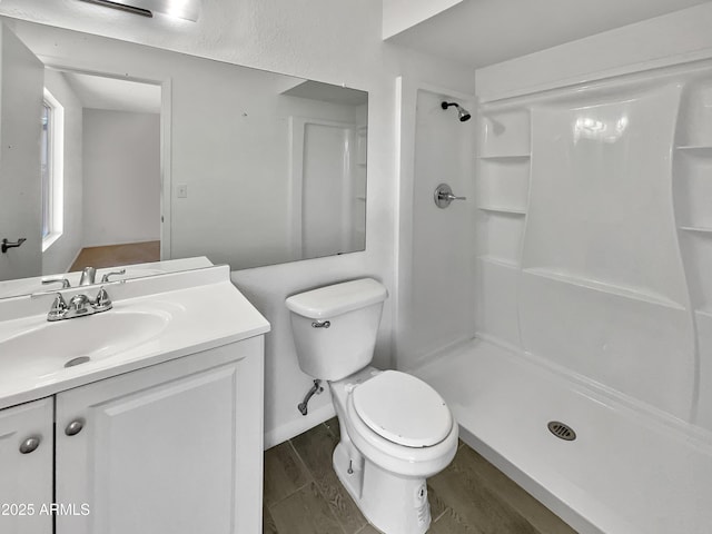 2127 W Marco Polo Rd, Phoenix, AZ 85027 - bathroom with toilet, vanity, and a shower