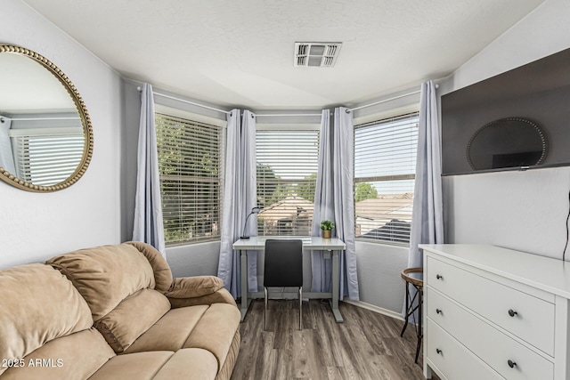 6846 S 26th Pl, Phoenix, AZ 85042 - office area featuring wood finished floors and baseboards