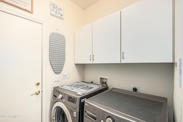 6846 S 26th Pl, Phoenix, AZ 85042 - washroom featuring cabinet space and washer and dryer