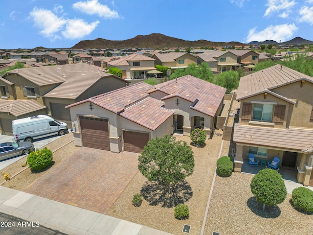 exterior space with a mountain view