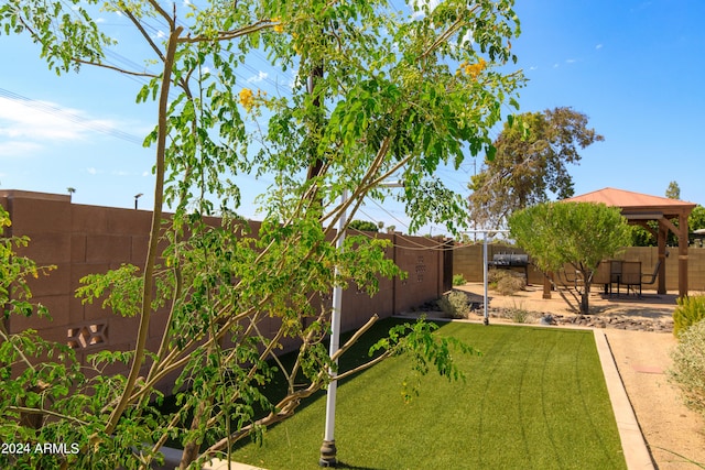 view of yard with a patio area