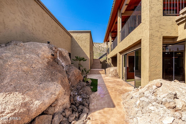8752 E Range Rider Trl, Mesa, AZ 85207 - view of patio / terrace featuring stairs
