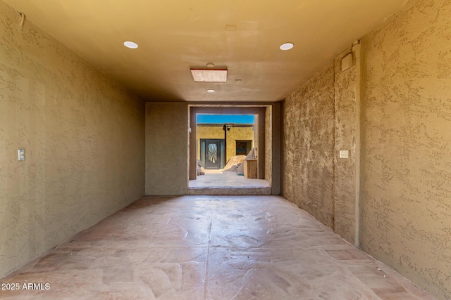 8752 E Range Rider Trl, Mesa, AZ 85207 - hall featuring recessed lighting and concrete floors