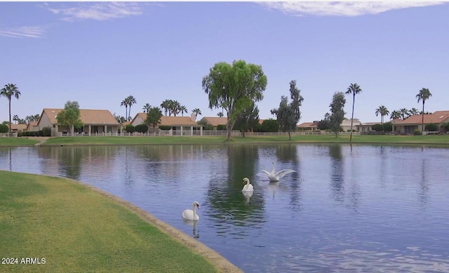 view of water feature