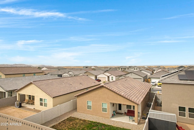 birds eye view of property featuring a residential view