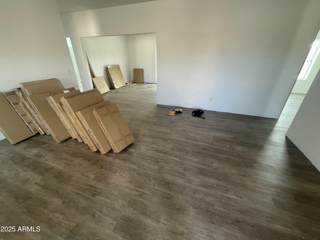 interior space featuring dark wood-style floors