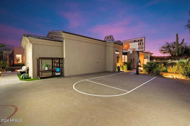 view of basketball court