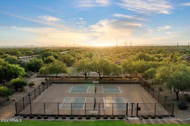 view of tennis court