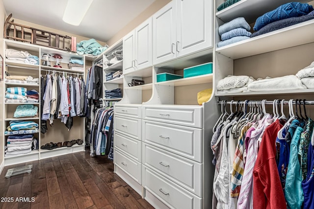 4463 S Oregon Ct, Chandler, AZ 85248 - spacious closet featuring dark wood-style floors