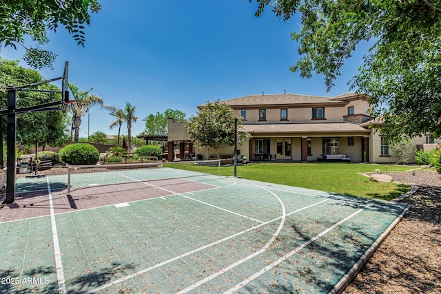 4463 S Oregon Ct, Chandler, AZ 85248 - view of sport court featuring community basketball court and a tennis court