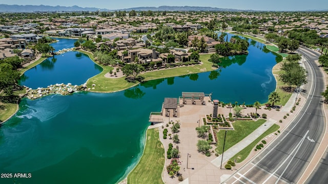 4463 S Oregon Ct, Chandler, AZ 85248 - aerial view of residential area with a water and mountain view
