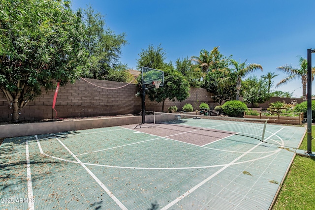 4463 S Oregon Ct, Chandler, AZ 85248 - view of basketball court featuring a tennis court and community basketball court