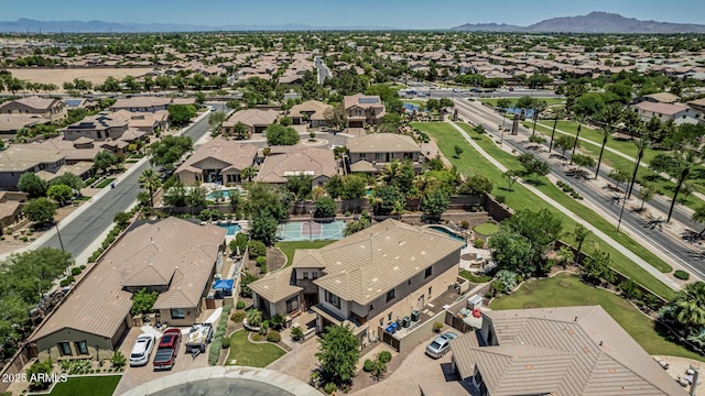 4463 S Oregon Ct, Chandler, AZ 85248 - aerial overview of property's location with nearby suburban area and a mountainous background