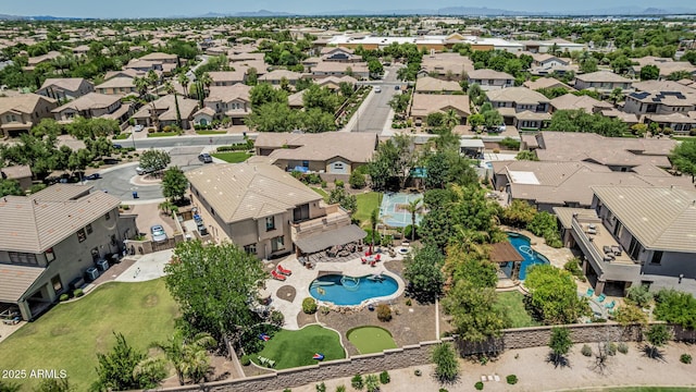 4463 S Oregon Ct, Chandler, AZ 85248 - aerial view of residential area featuring a pool