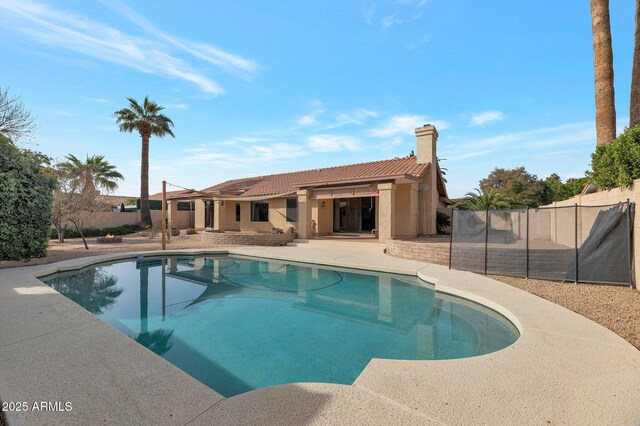 view of pool with a patio area