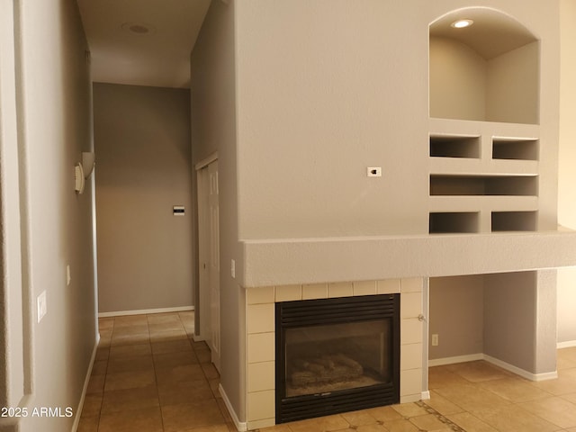 351 S Apache Dr, Chandler, AZ 85224 - detailed view of a tiled fireplace and baseboards