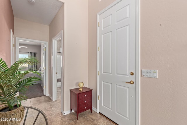 view of tiled foyer