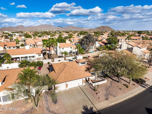 6118 E Star Valley St, Mesa, AZ 85215 - bird's eye view with a residential view and a mountain view