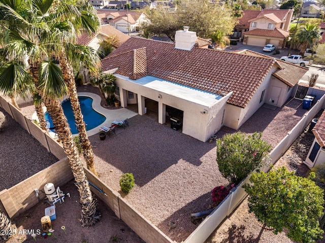 6118 E Star Valley St, Mesa, AZ 85215 - drone / aerial view with a residential view
