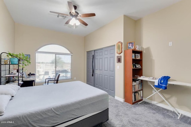 1101 S 4th St, Avondale, AZ 85323 - carpeted bedroom featuring a closet and ceiling fan