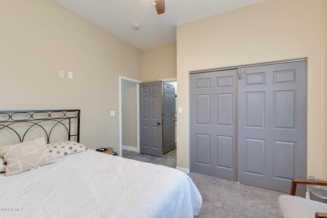 1101 S 4th St, Avondale, AZ 85323 - bedroom featuring carpet floors, a closet, and a ceiling fan