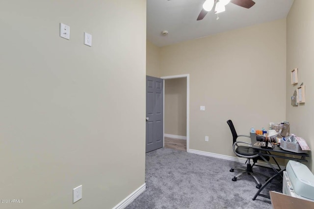 1101 S 4th St, Avondale, AZ 85323 - office with ceiling fan and carpet flooring