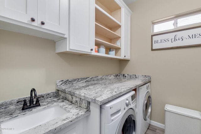 1101 S 4th St, Avondale, AZ 85323 - washroom featuring washer and dryer and cabinet space