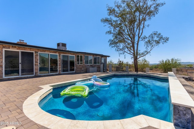 1024 E Saddle Mountain Rd, Phoenix, AZ 85086 - view of pool featuring a patio area and a fenced backyard