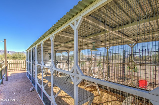 view of patio / terrace featuring an outdoor structure